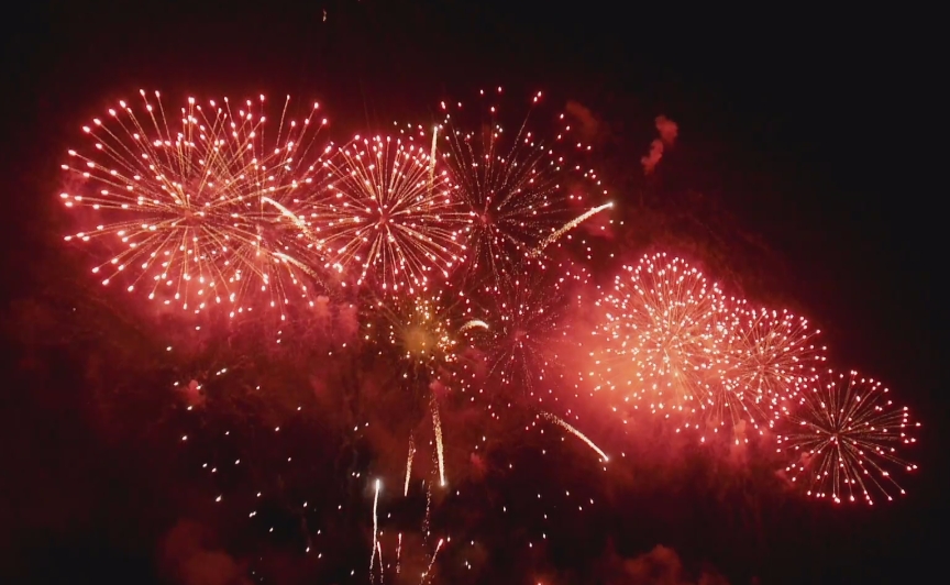 20个 烟花、城市夜景 视频素材